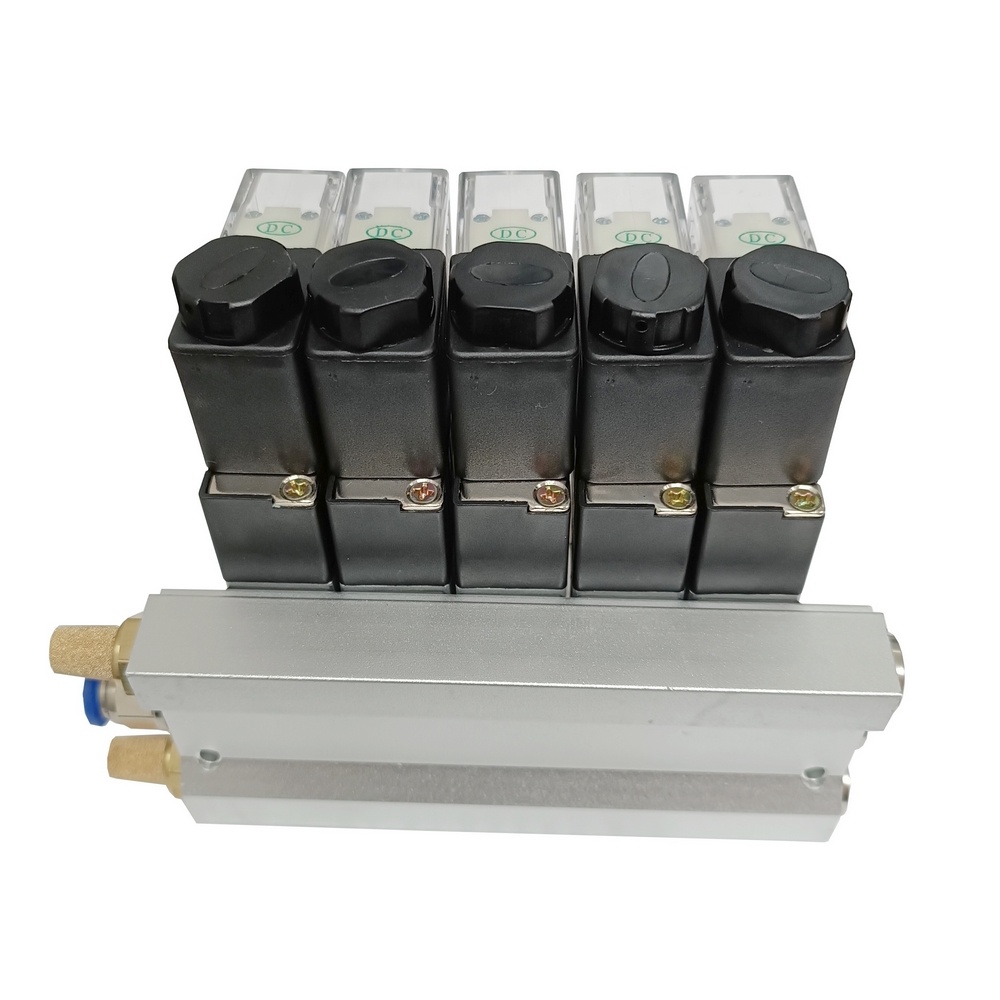 Conjunto Bloco Manifold com Válvulas Pneumáticas (Preço Sob-Consulta)