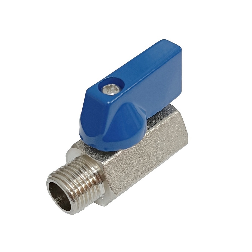 Válvula de Esfera Mini Macho/Fêmea 3/8" BSP - PN16 - Importada