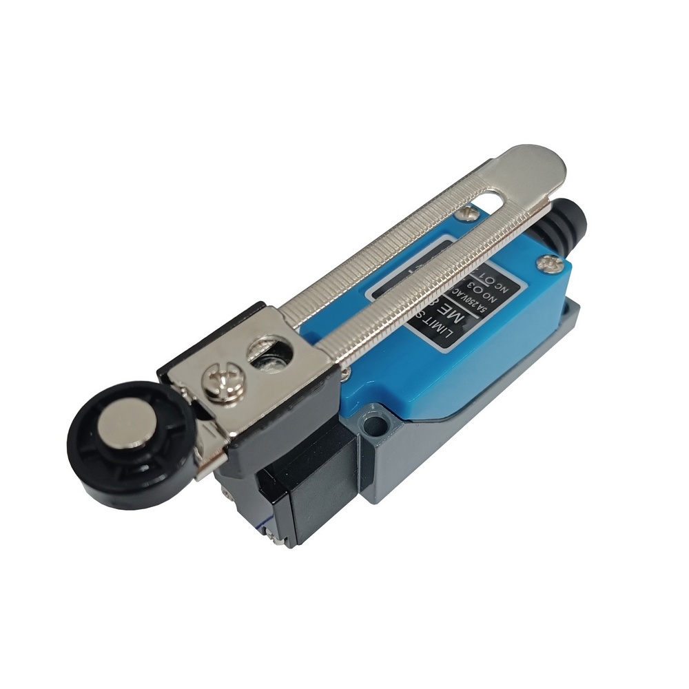 Chave Fim de Curso Elétrica c/ Haste 95 mm Reg. e Roldana Contatos 1NA   1NF