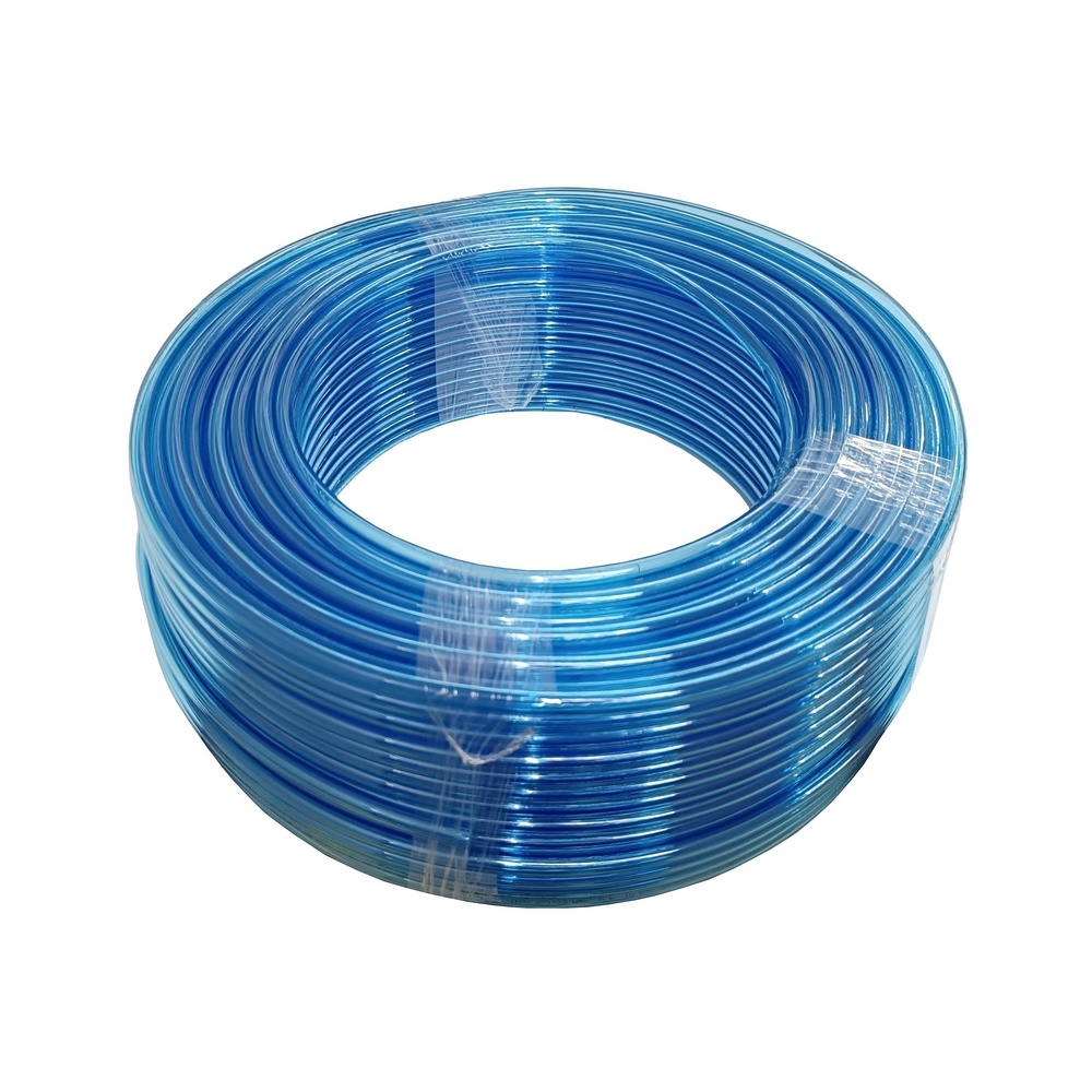 Mangueira / Tubo PU 4 mm x 0,75 em Poliuretano na Cor Azul Translúcido (Preço Por Metro)