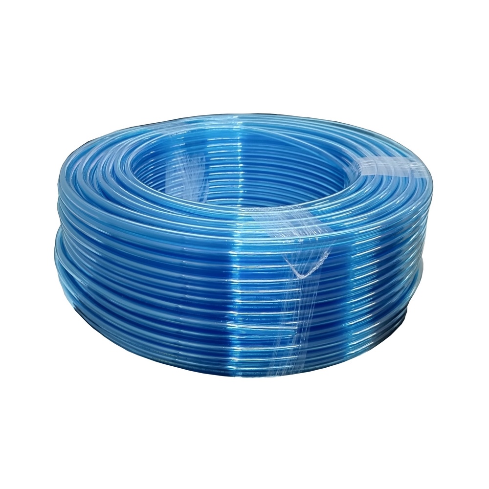 Mangueira / Tubo PU 8 mm x 1,25 Em Poliuretano na Cor Azul Translúcido (Preço Por Metro)