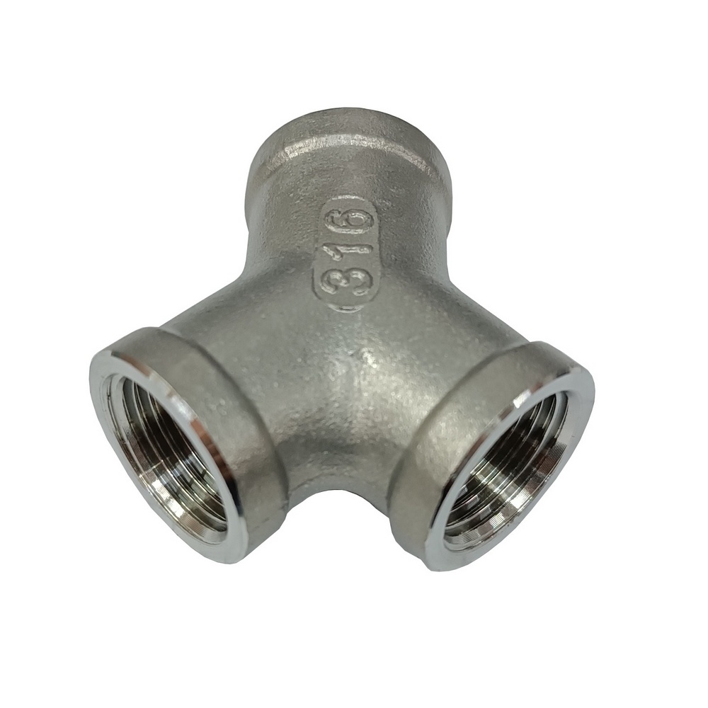 Tê 45º Fêmea 1/4" BSP - Aço Inox 316