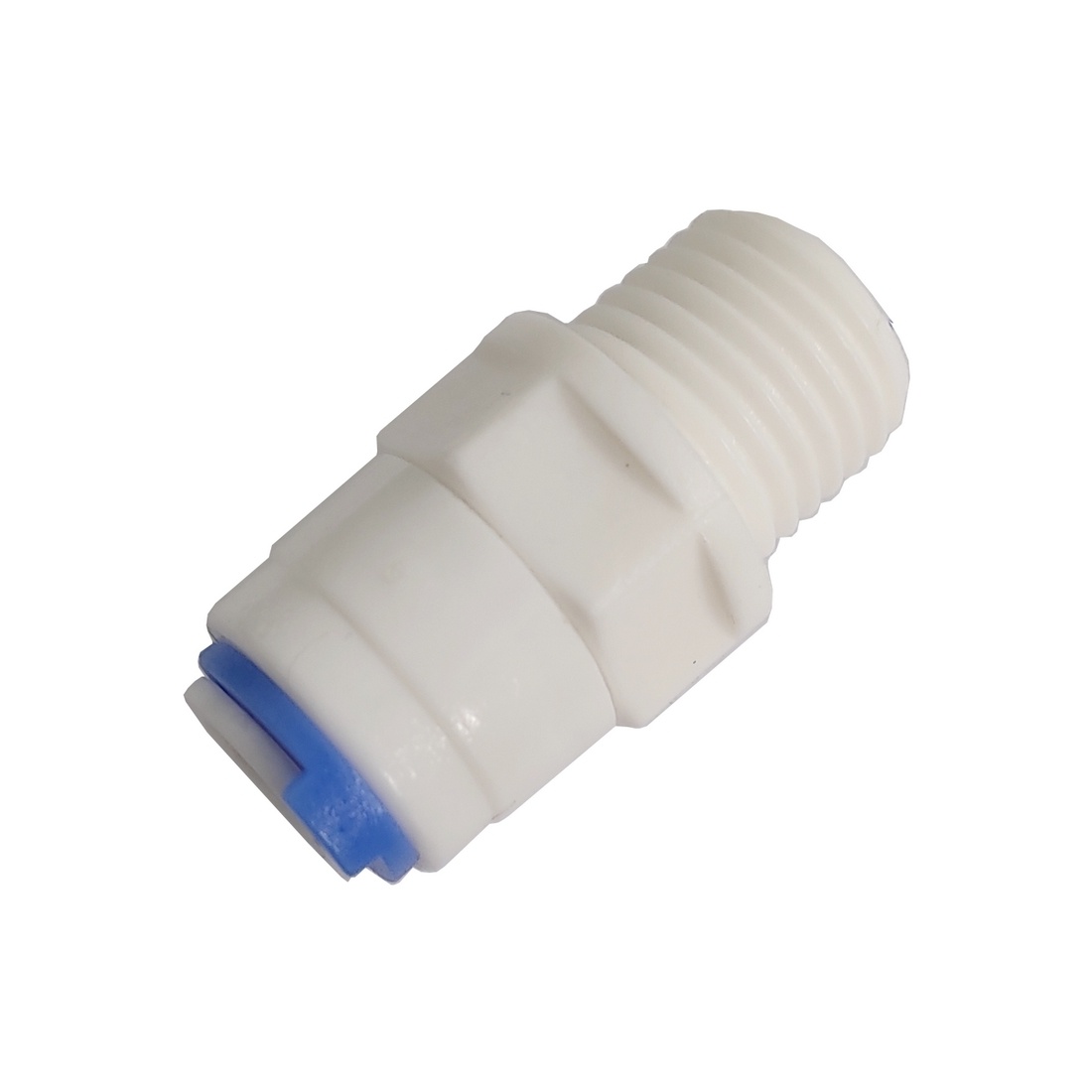 Conector Reto Tubo 3/8" x Rosca Macho 1/2" BSP Para Água (Conexão Instantânea)
