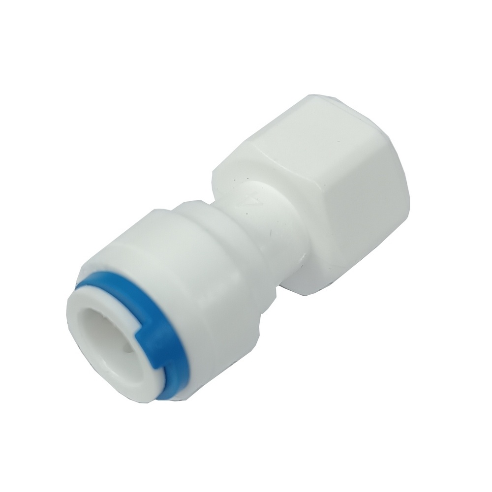 Conector Fêmea Tubo 3/8" x Rosca Macho 3/8" BSP Para Água (Conexão Instantânea)