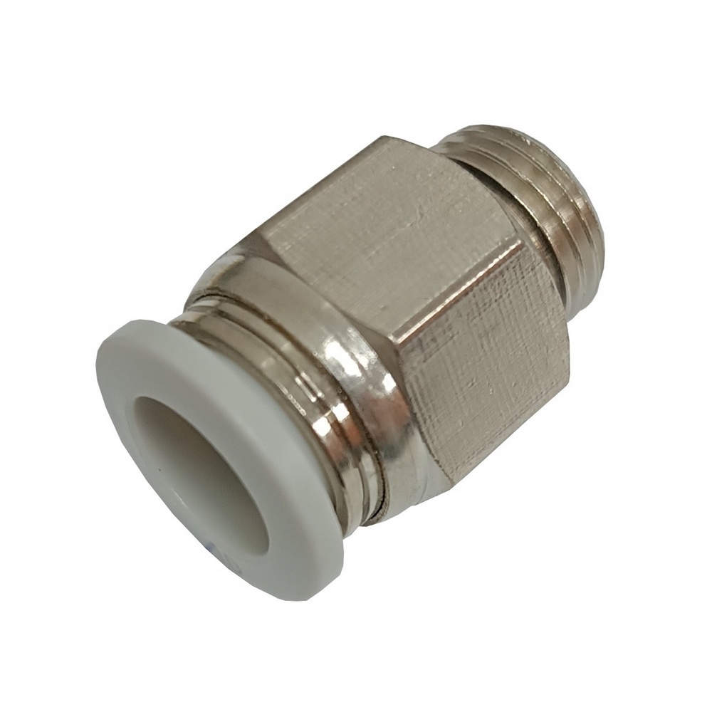 Conector Reto Tubo 16 mm x Rosca Macho 1/2" BSP - PC-G (Conexão Instantânea Primeira Linha Branca)
