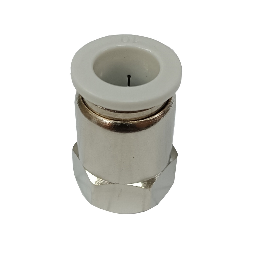 Conector Reto Tubo 10 x Rosca Fêmea 1/4