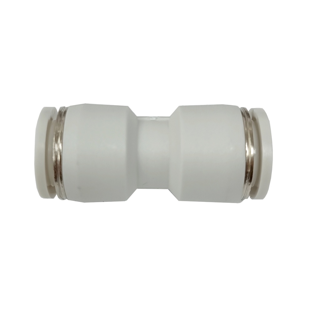 União Reta Tubo 10 mm - PUC (Conexão Pneumática Primeira Linha Branca)