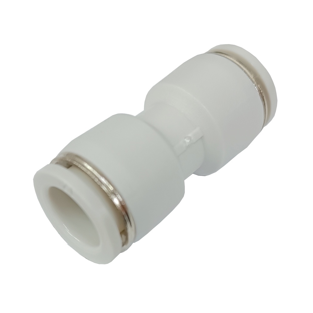 União Reta Tubo 12 mm - PUC (Conexão Pneumática Primeira Linha Branca)