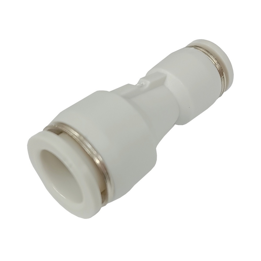 União Redução Tubo 10-8 mm - PG (Conexão Pneumática Primeira Linha Branca)