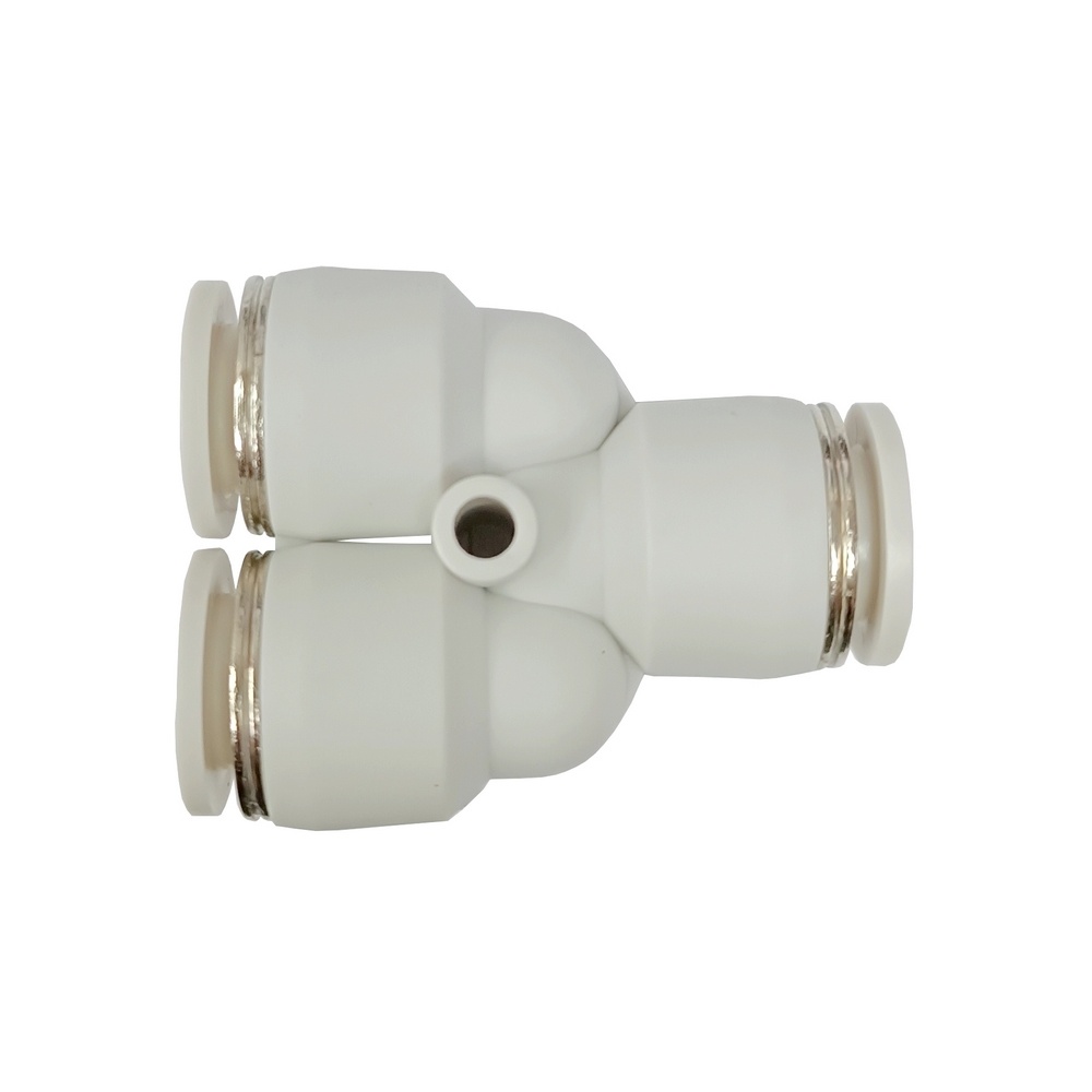 Y União Tubo 10 mm - PY (Conexão Pneumática Primeira Linha Branca)