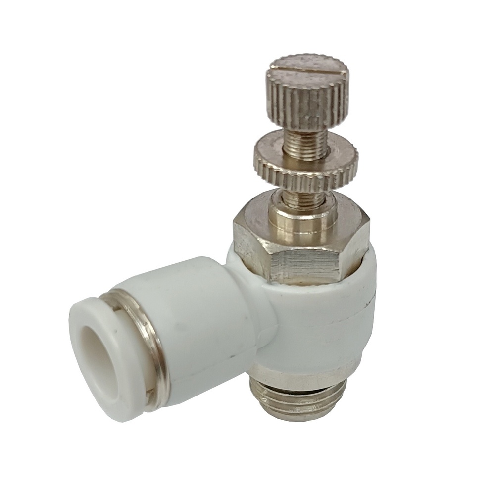 Regulador de Fluxo Tubo 10 mm x Rosca Macho 1/2