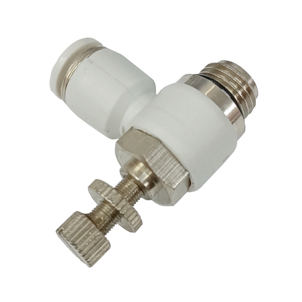 Regulador de Fluxo Tubo 10 mm x Rosca Macho 1/2