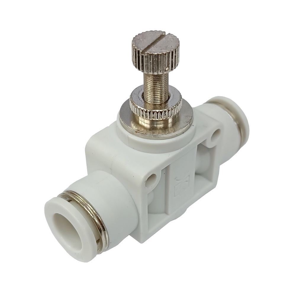 Regulador de Fluxo em Linha Tubo 8 mm - NSF (Conexão Instantânea Primeira Linha Branca)