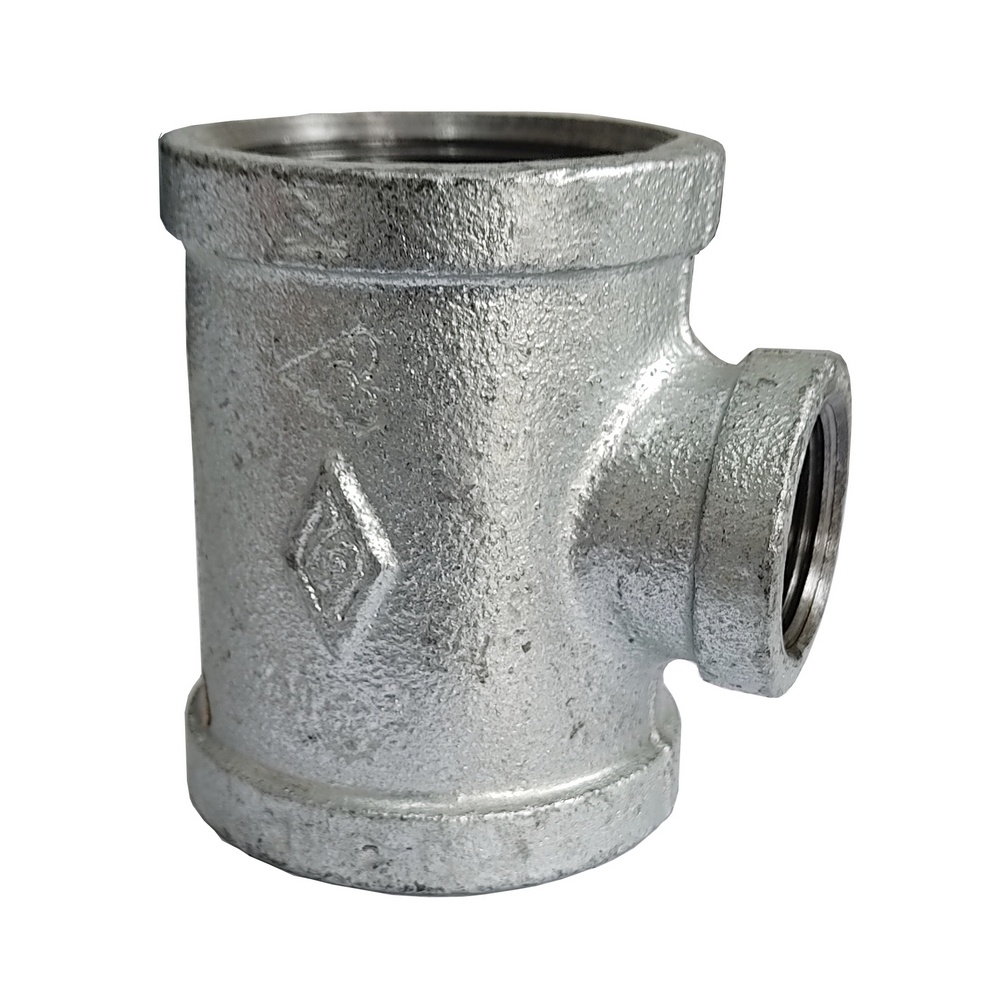 Tê Redução 90º 4" x 2" BSP - Galvanizado (150 PSI)