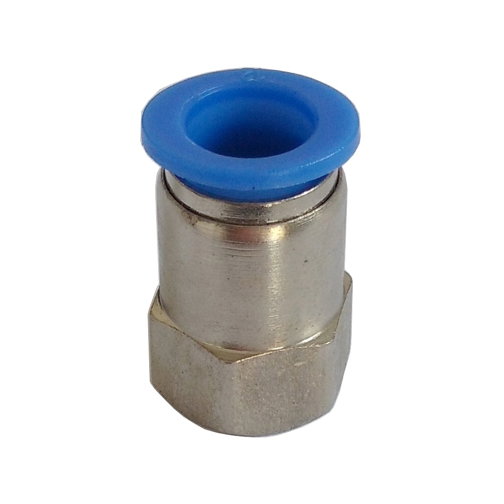 Conector Reto Tubo 8 x Rosca Fêmea 1/4