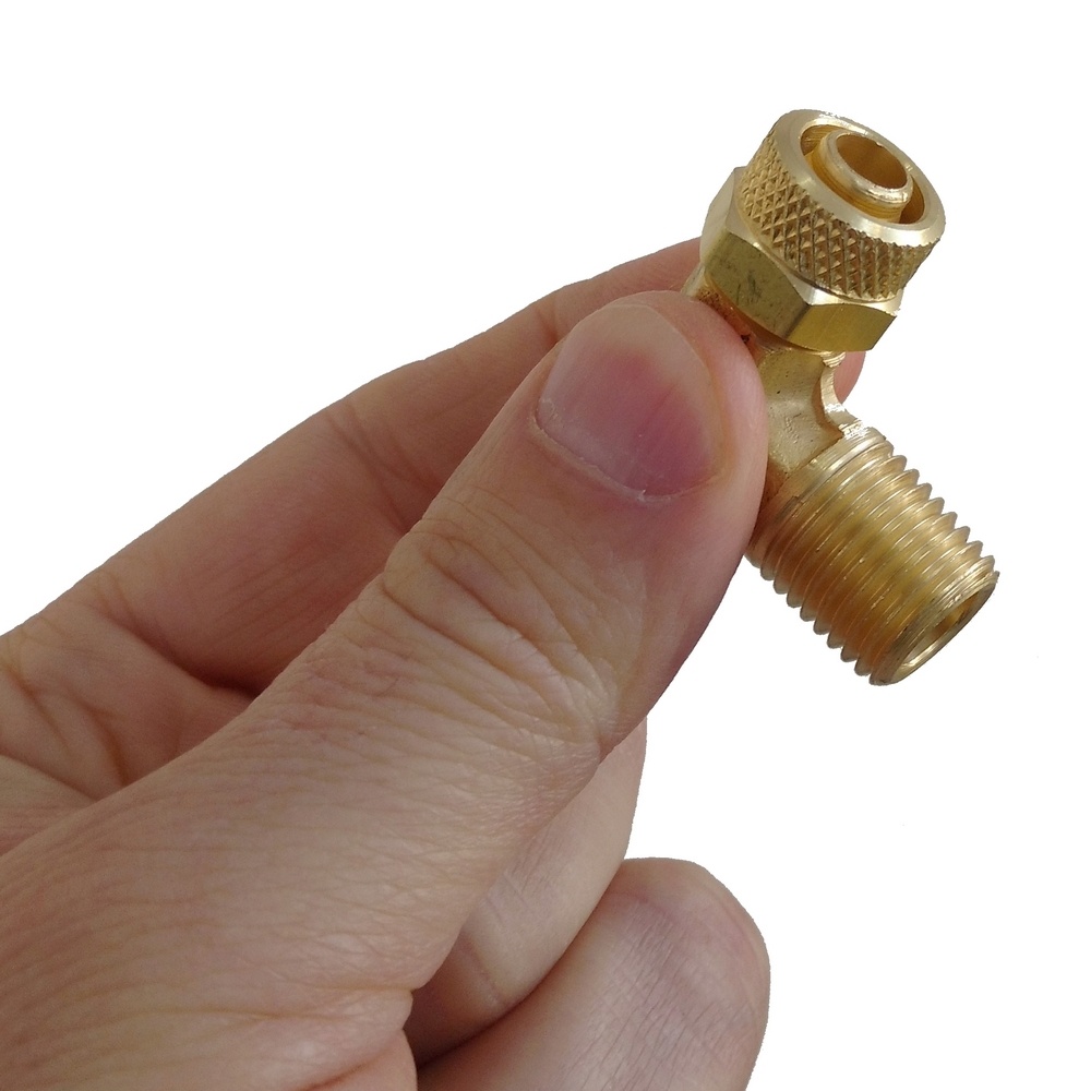 Cotovelo Industrial Tubo 10 mm x Macho 1/4