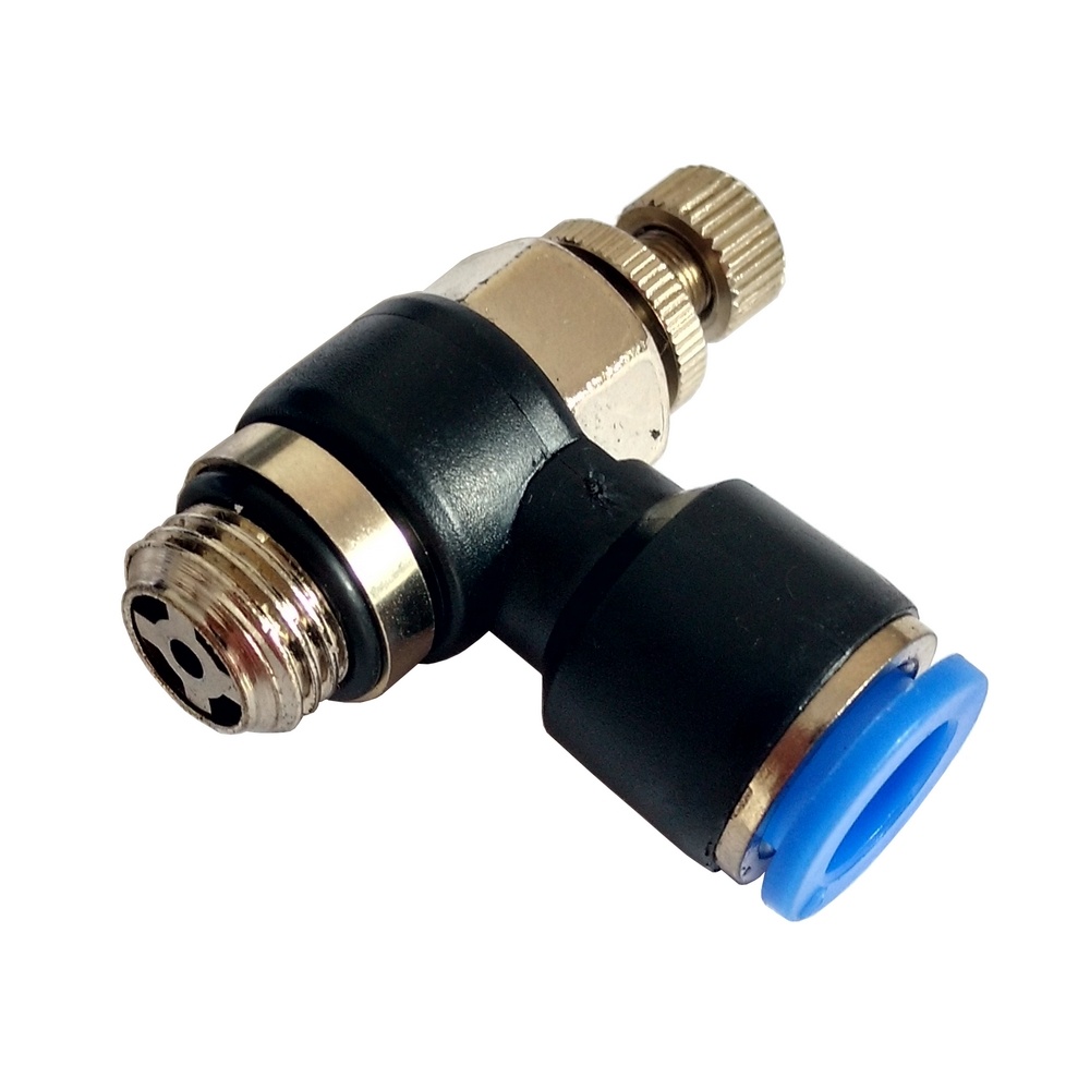 Regulador De Fluxo Tubo 8 x 1/8" BSP - NSE-G (Conexão Pneumática Instantânea)